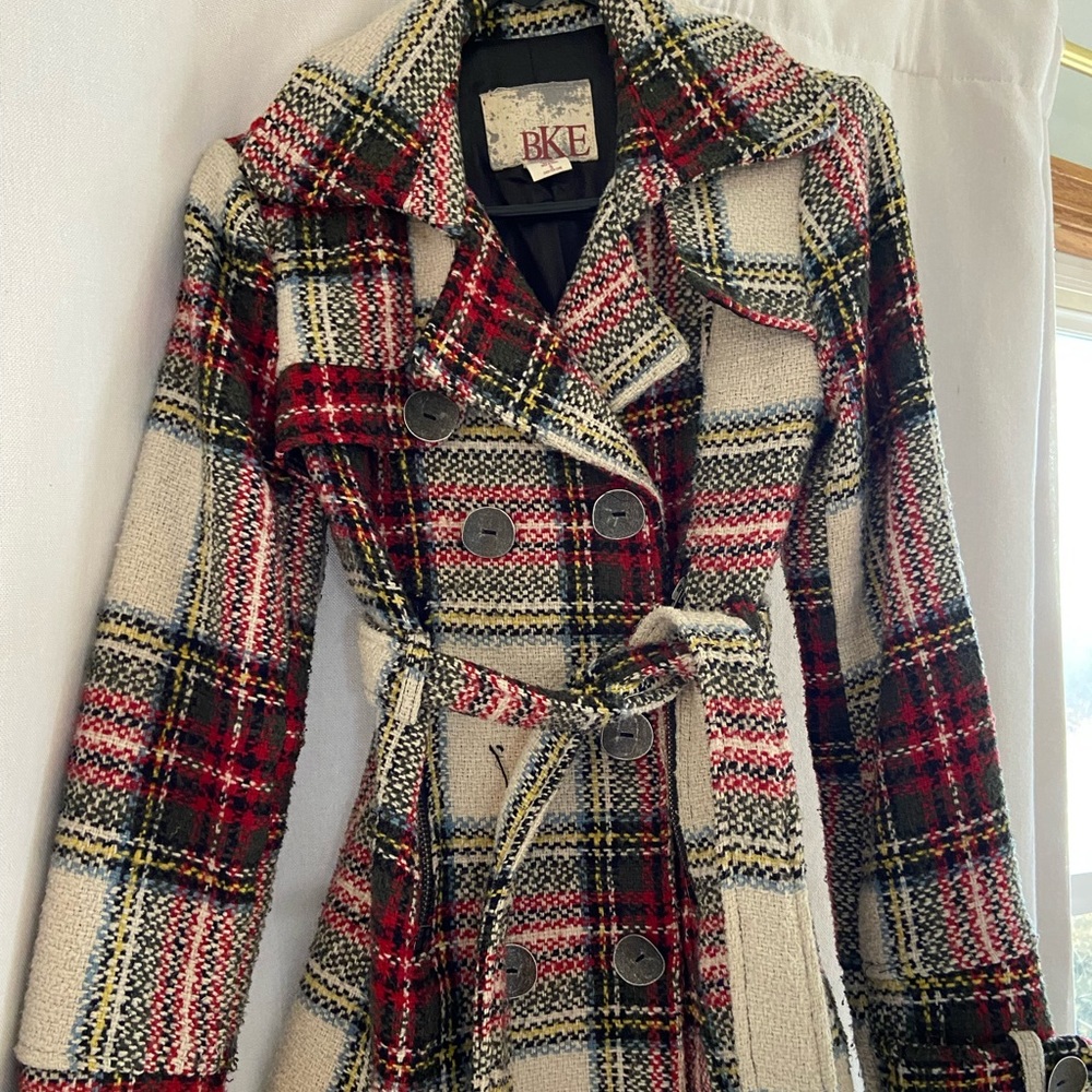 Cute women’s plaid coat